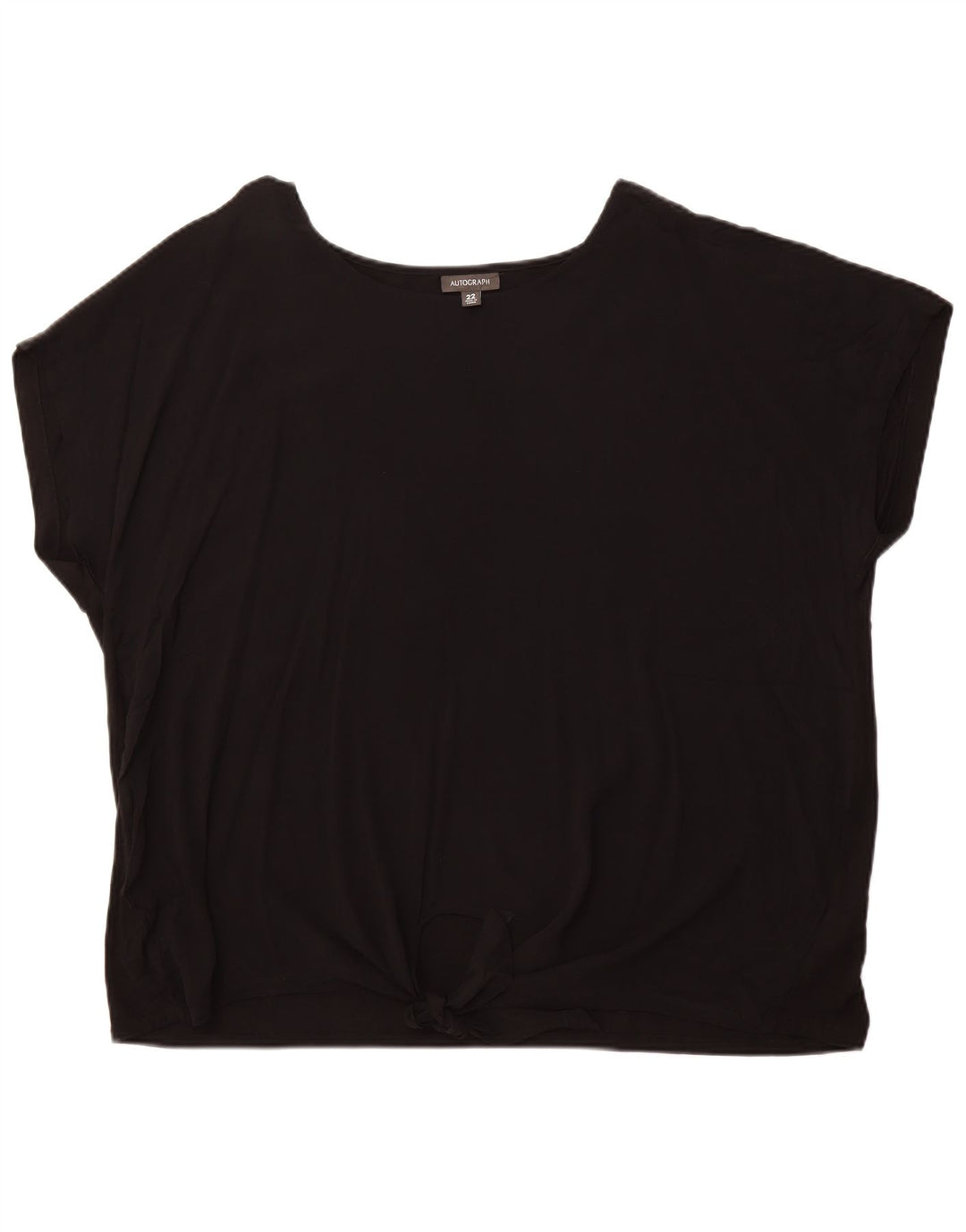 AUTOGRAPH  Womens Blouse Top UK  22 3XL Black Viscose