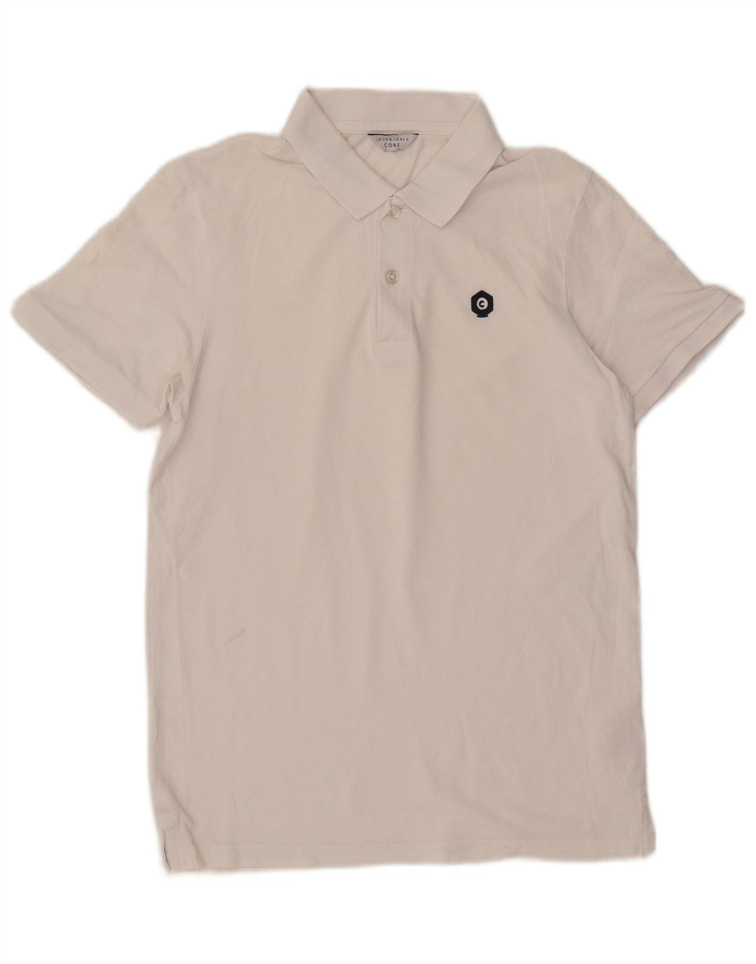 Ανδρικό μπλουζάκι πόλο Jack & Jones, μικρό λευκό βαμβακερό