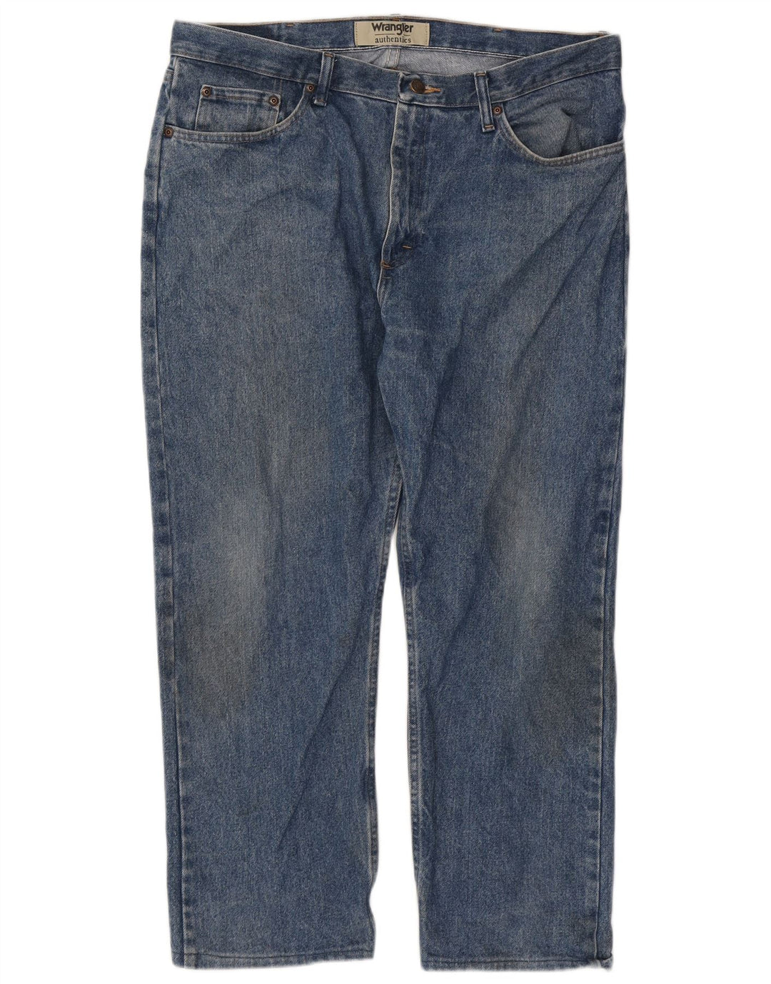 Ανδρικό τζιν Wrangler ίσιο W38 L26 Μπλε βαμβακερό