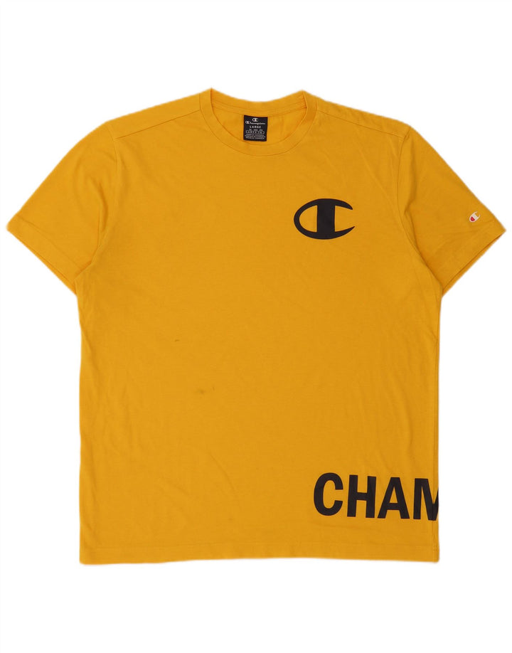 Ανδρικό T-Shirt Champion Graphic Top Large Yellow