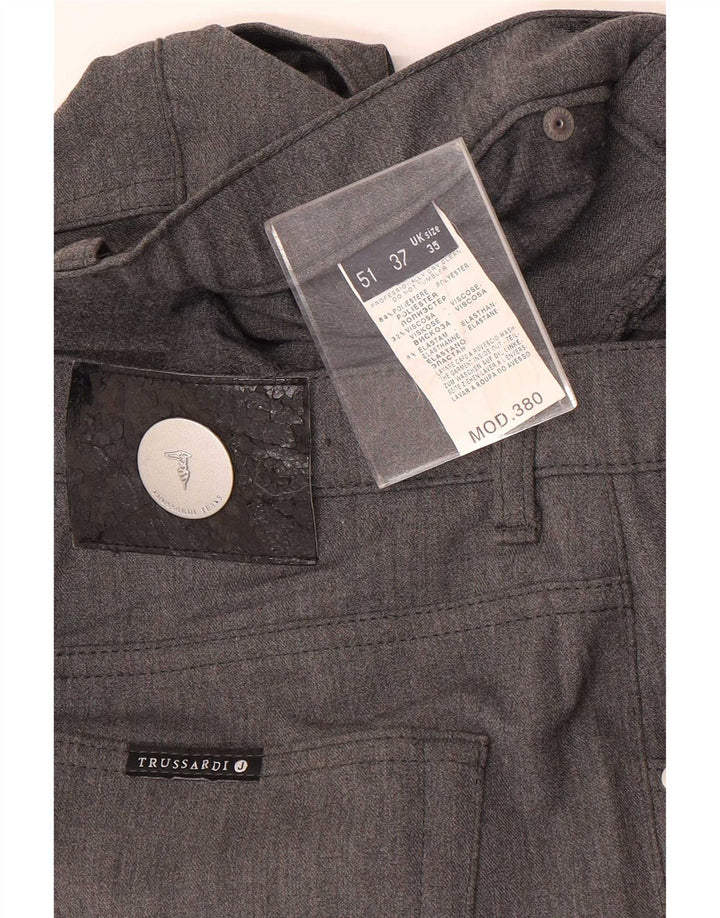 Ανδρικό ίσιο casual παντελόνι Trussardi W35 L32 Grey Polyester