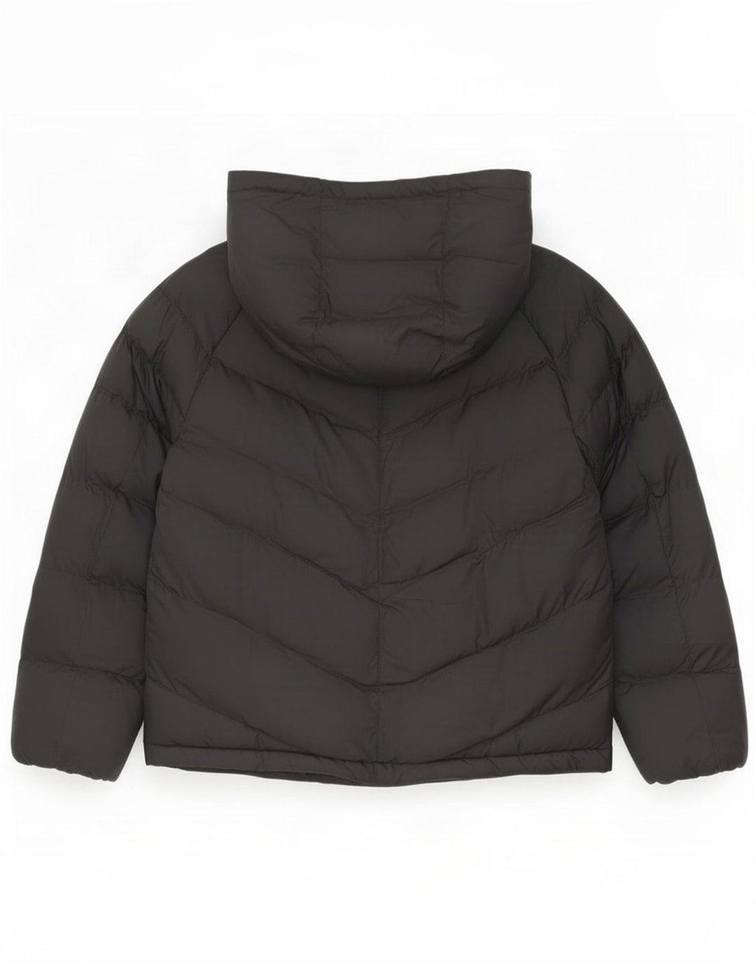 Nike Girls Hooded Jacket 8-9 Years Small Black