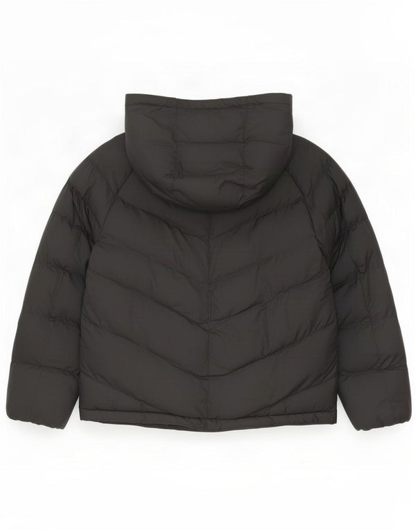 Nike Girls Hooded Jacket 8-9 Years Small Black
