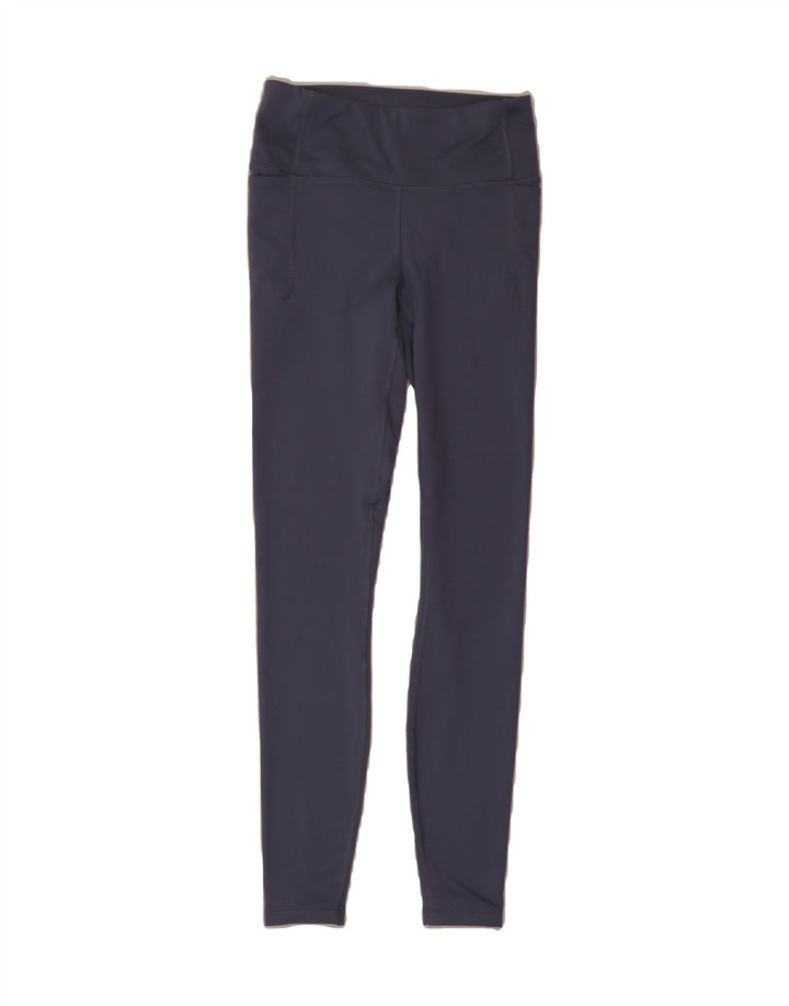 UNDER ARMOUR Womens Leggings UK 6 XS  Blue Polyester Vintage Under Armour and Second-Hand Under Armour from Messina Hembry 