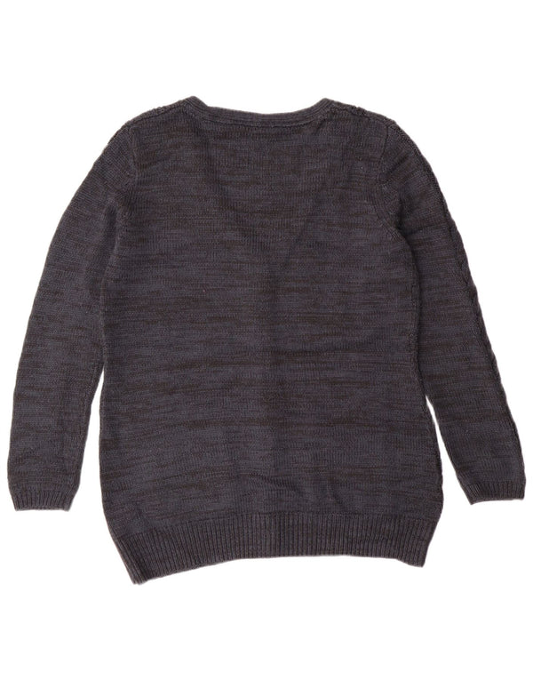 Γυναικείο πουλόβερ με ζακέτα Fat Face UK 14 Large Navy Blue Cashmere Classic