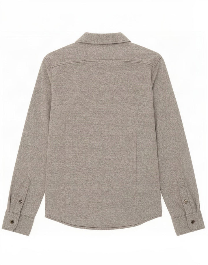 Ανδρικό πουκάμισο Massimo Dutti σε μεσαίο γκρι