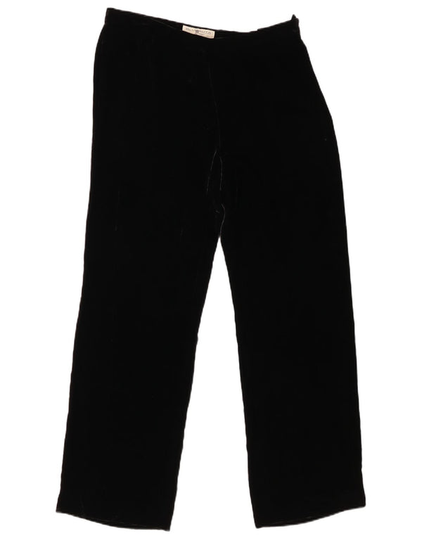 Blunauta Γυναικείο βελούδινο καθημερινό παντελόνι IT 42 Medium W30 L27 Μαύρο