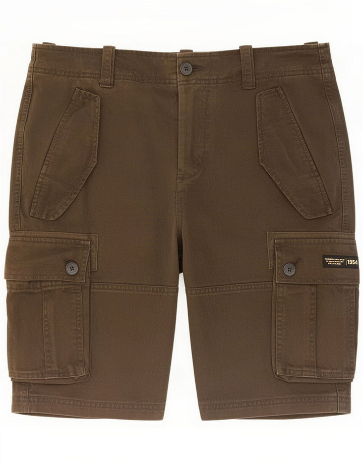 Superdry Ανδρικό κανονικό σορτς Cargo Medium W32 Καφέ βαμβακερό