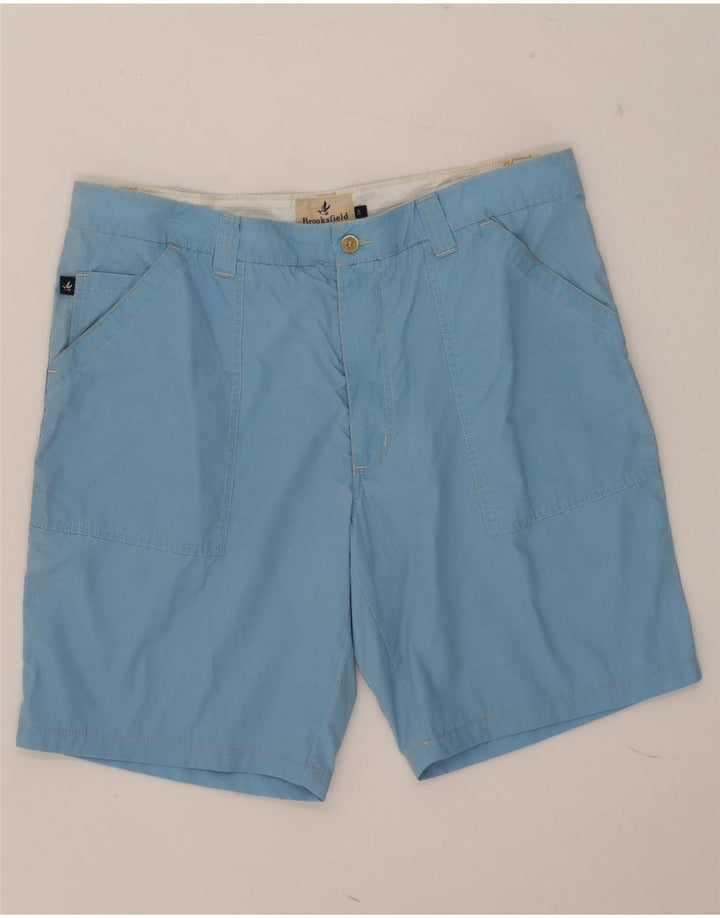 Ανδρικό σορτς Chino Brooksfield W36 μεγάλο μπλε βαμβακερό