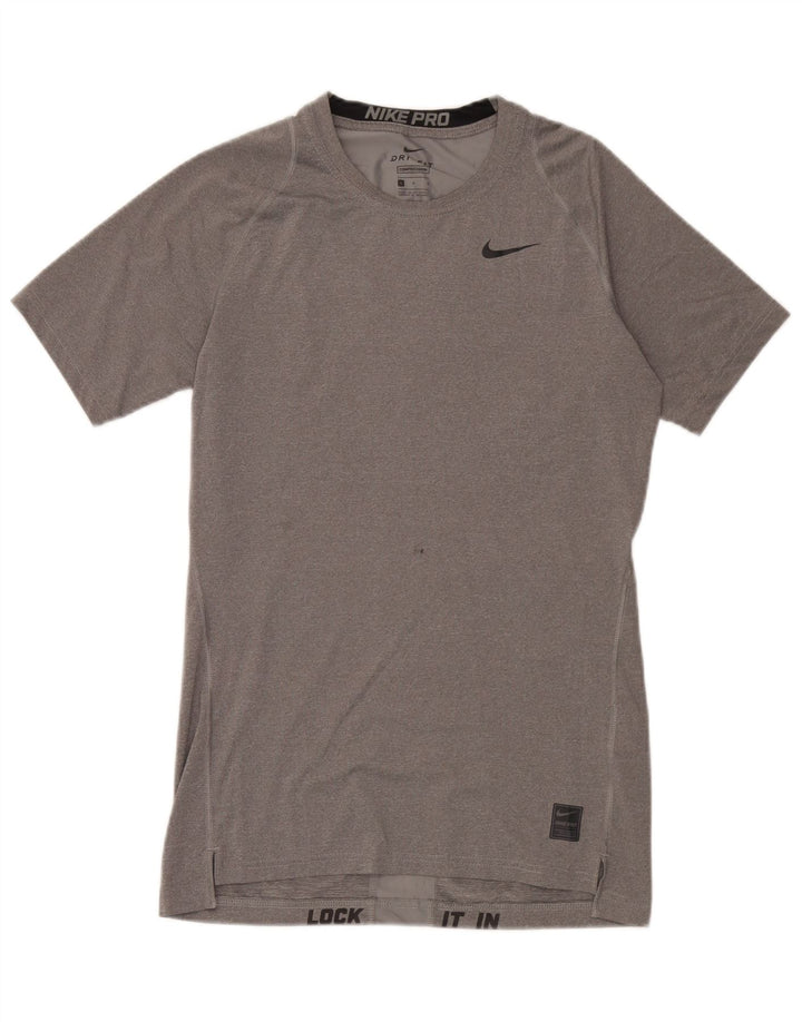 Ανδρικό μπλουζάκι Nike Dri Fit Top Large Grey Polyester