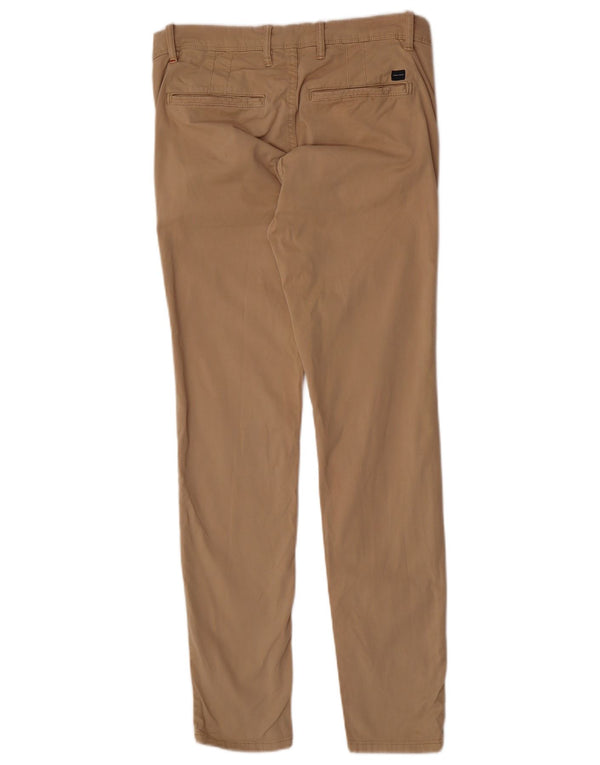 Zara Mens Skinny Chino Trousers EU 38 Small W30 L31 Brown