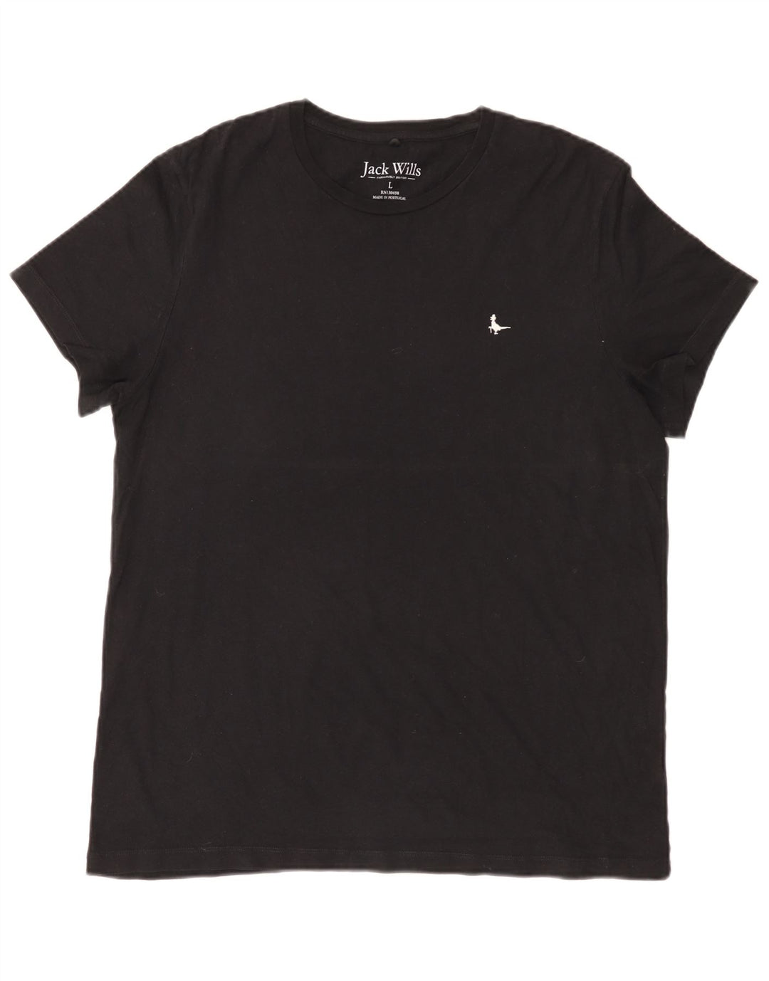 Jack Wills Ανδρικό T-Shirt Top μεγάλο μαύρο βαμβακερό