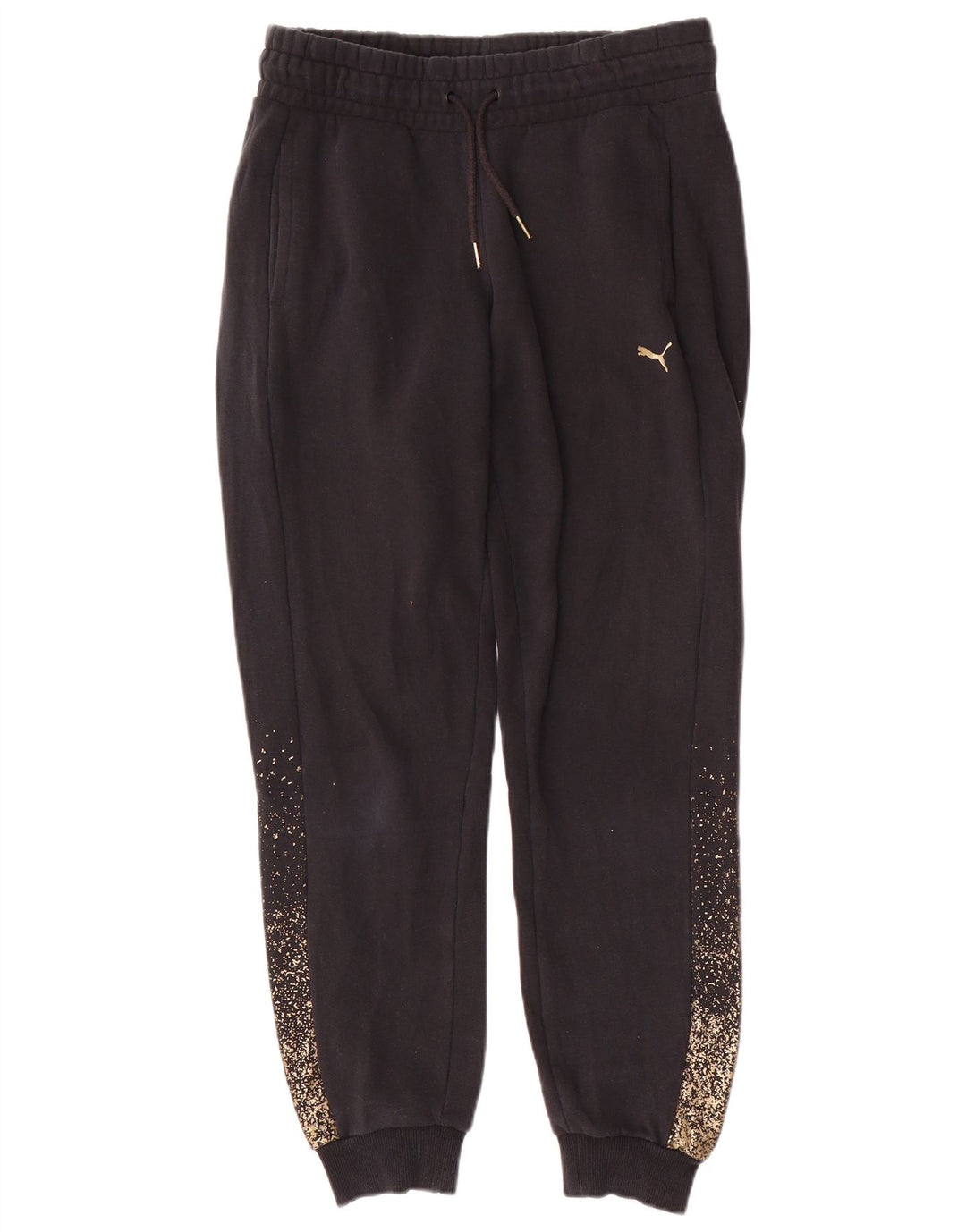 Puma γυναικεία φόρμα με κουκούλα UK 14 Medium Black Spotted