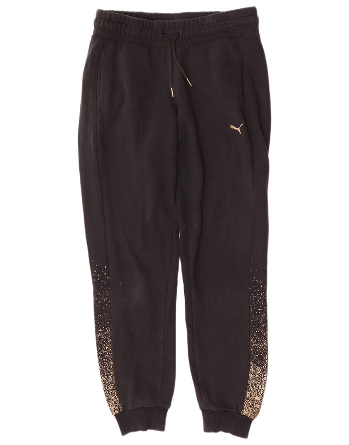 Puma γυναικεία φόρμα με κουκούλα UK 14 Medium Black Spotted