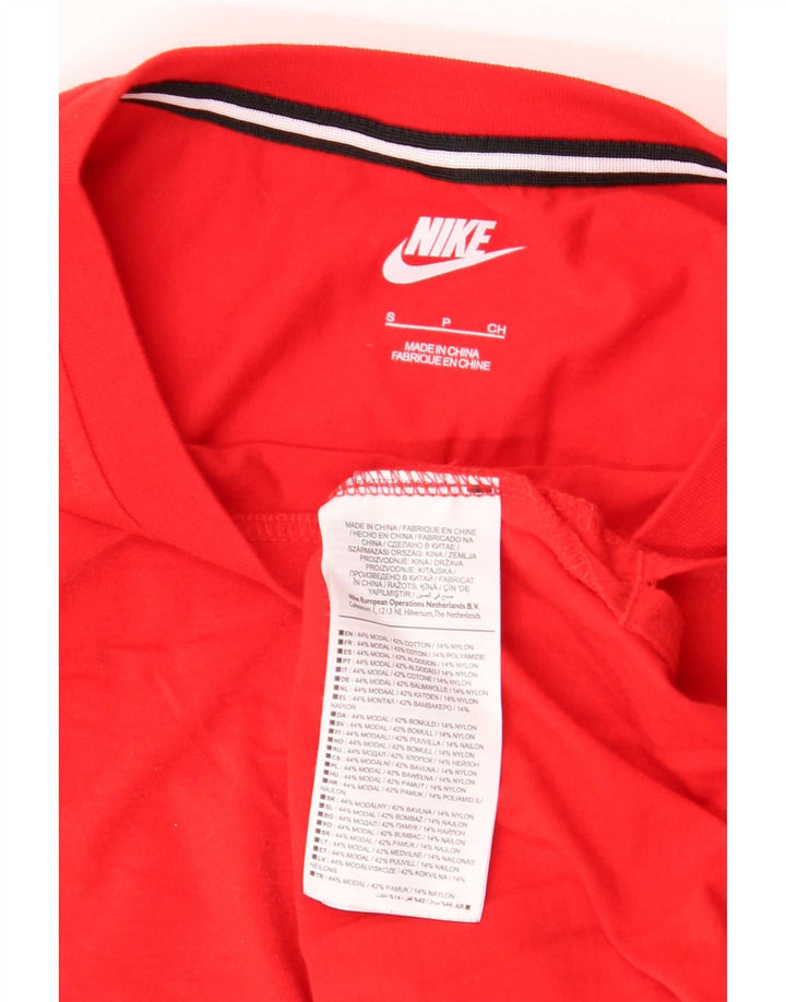 Ανδρικό μπλουζάκι Nike, μικρό κόκκινο βαμβακερό