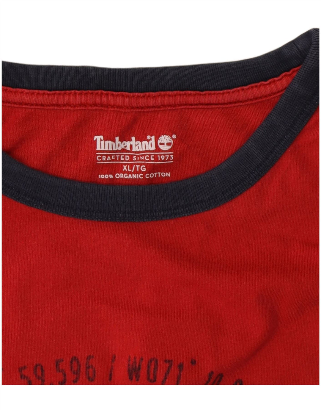 Ανδρικό γραφικό T-Shirt Timberland Top XL Red Cotton