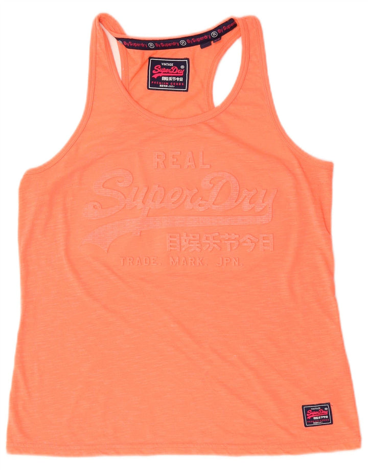 Γυναικείο γραφικό γιλέκο Superdry Top UK 14 Μεγάλο Πορτοκαλί Πολυεστέρας