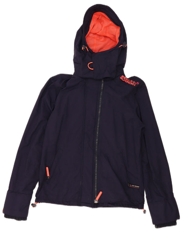 Superdry Γυναικείο Windcheater Windbreaker Jacket UK 14 Medium Navy Blue