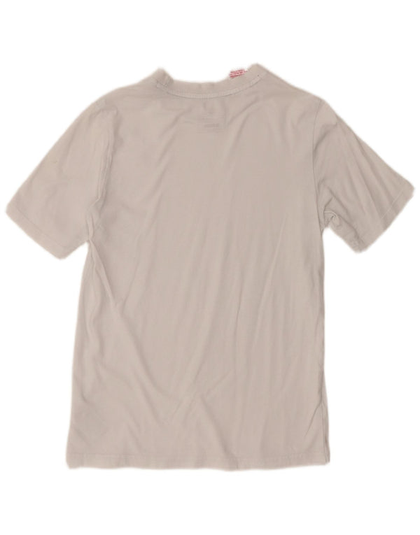 Adidas Boys T-Shirt Top 13-14 ετών Λευκό βαμβακερό