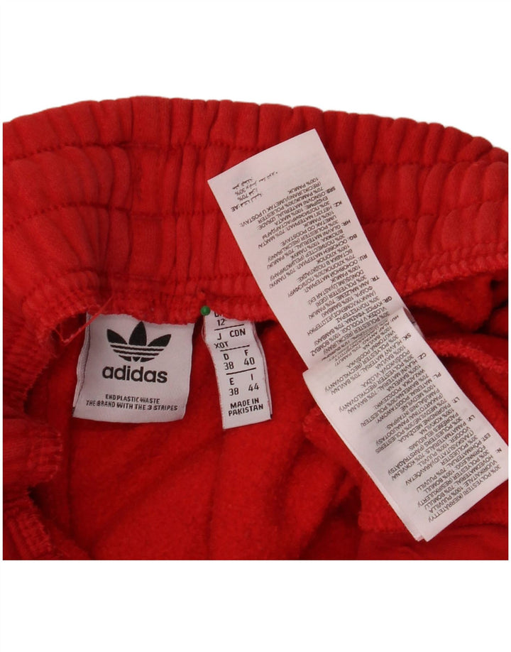 Γυναικεία φόρμα ψηλόμεσης ADIDAS Παντελόνι Joggers UK 12 Medium Red