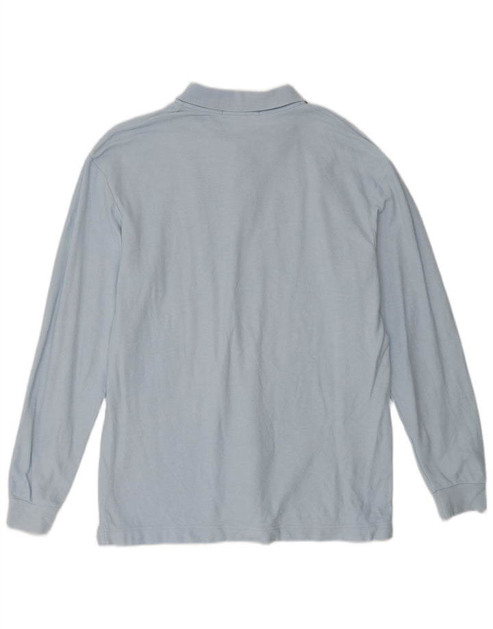 Ανδρικό FILA Loose Fit μακρυμάνικο μπλουζάκι πόλο IT 50 μεσαίο μπλε βαμβακερό