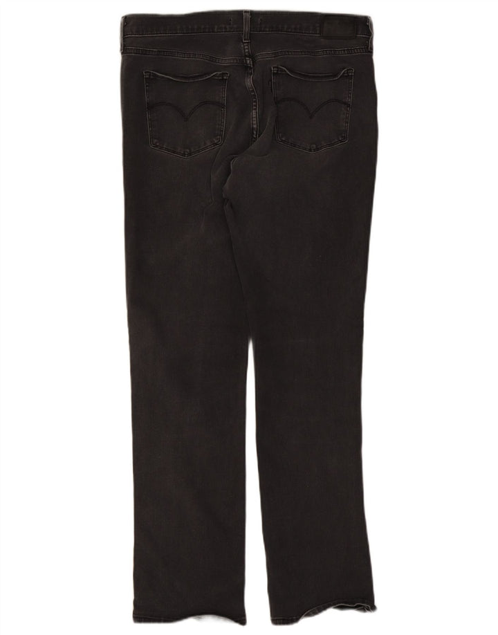 Levi's Womens 314 Shaping Straight Jeans W32 L30 Μαύρο βαμβακερό