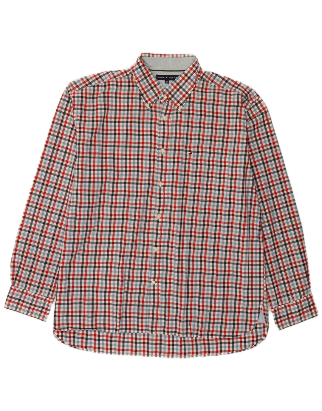 Ανδρικό πουκάμισο Tommy Hilfiger XL Πολύχρωμο βαμβακερό Gingham