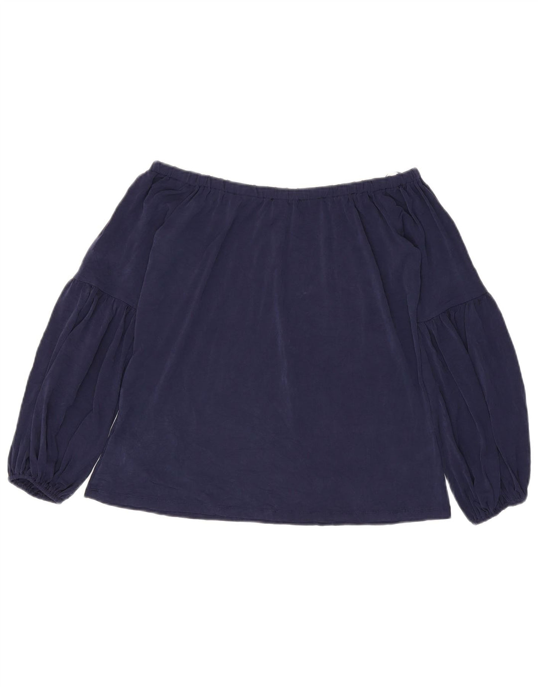 Michael Kors Γυναικείο Crop Off Shoulder Top 10 Small Navy Blue Polyester