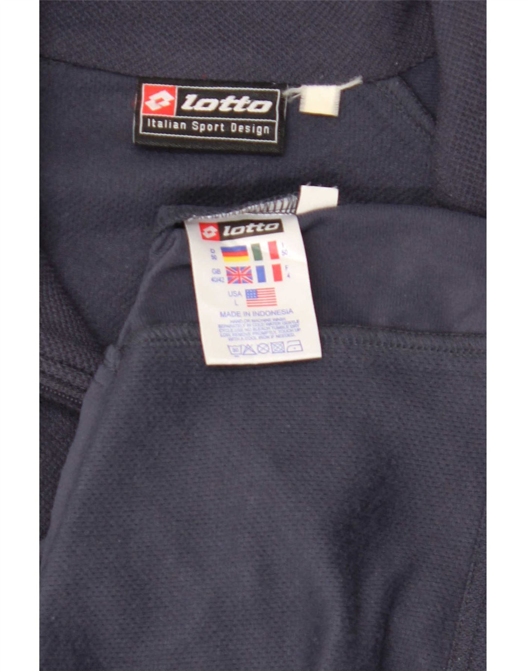 Ανδρική φόρμα Lotto Top Jacket UK 40/42 Large Navy Blue Polyester