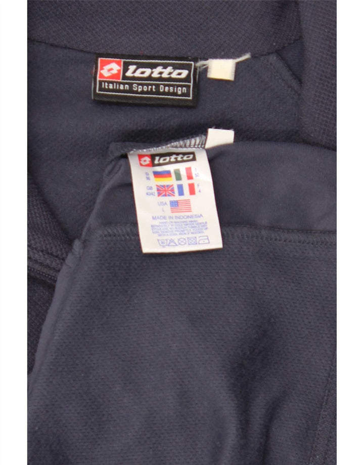 Ανδρική φόρμα Lotto Top Jacket UK 40/42 Large Navy Blue Polyester