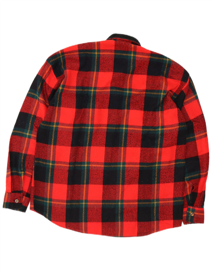 Vintage Ανδρικό Φανελένιο Πουκάμισο XL Red Check