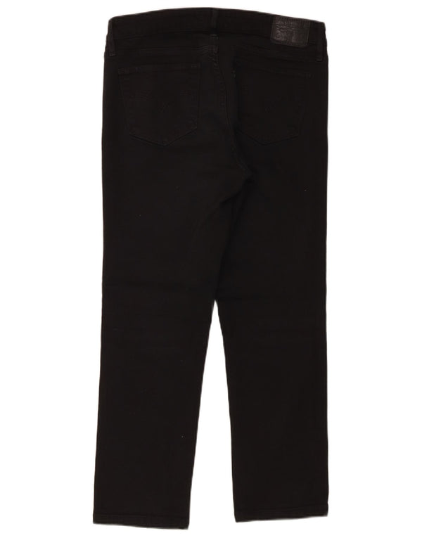 Levi's Womens 712 Crop Slim Jeans W28 L25 Μαύρο