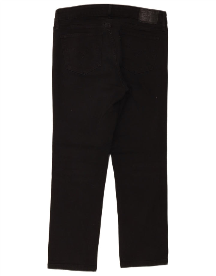 Levi's Womens 712 Crop Slim Jeans W28 L25 Μαύρο