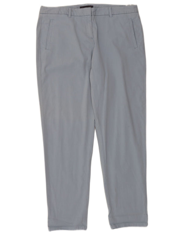 MARKS & SPENCER Γυναικείο λεπτό παντελόνι Chino UK 14 μεγάλο W36 L30 μπλε