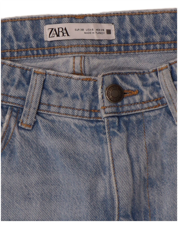 Zara Γυναικεία στραβά τζιν EU 38 Small W28 L34 Μπλε