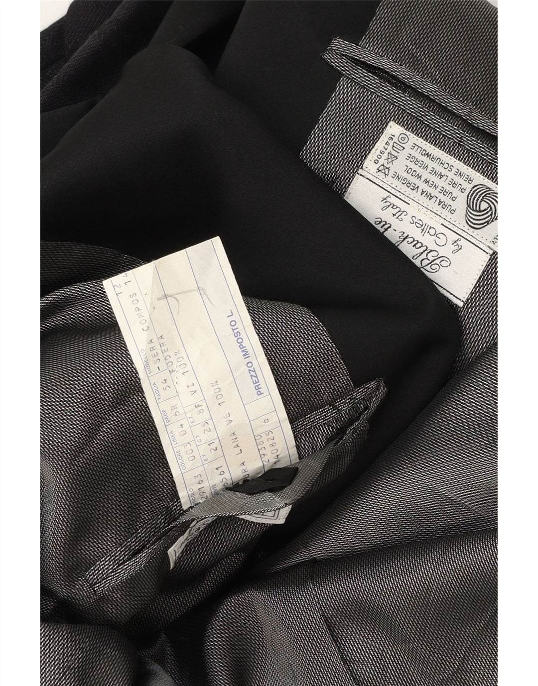 Vintage Ανδρικό σακάκι 1 κουμπιού σακάκι IT 54 2XL Μπλε Navy ριγέ παρθένο μαλλί