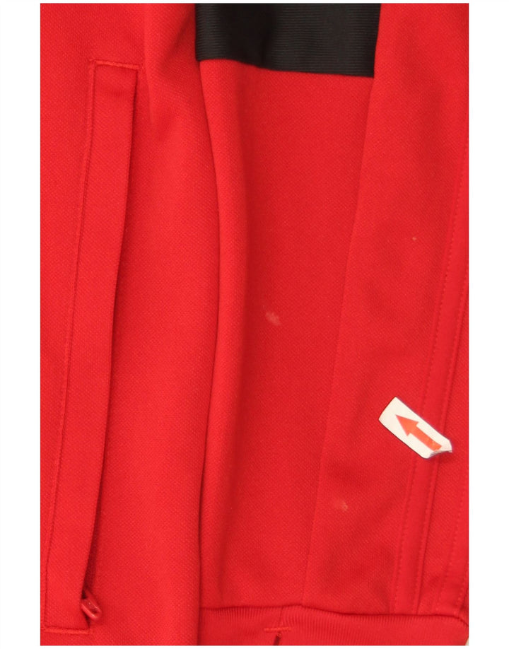 Ανδρική φόρμα φόρμας Adidas Climalite πουλόβερ Top Medium Red Colourblock