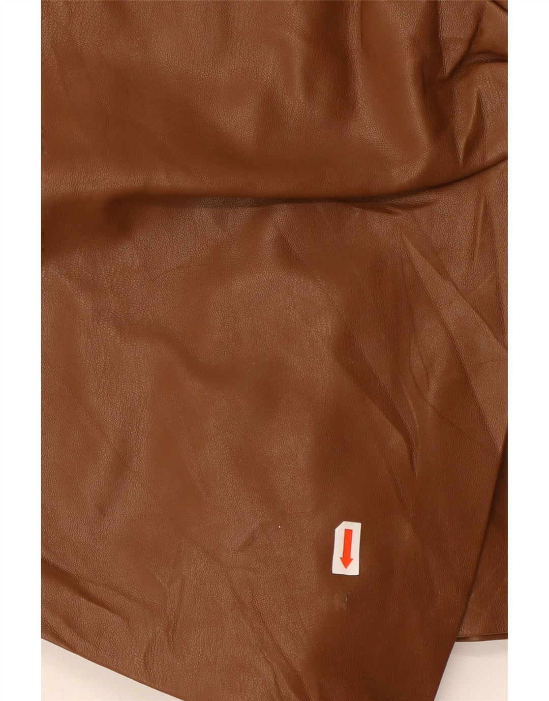 Γυναικείο σορτς ZARA από συνθετικό δέρμα XS W25 καφέ πολυεστέρας