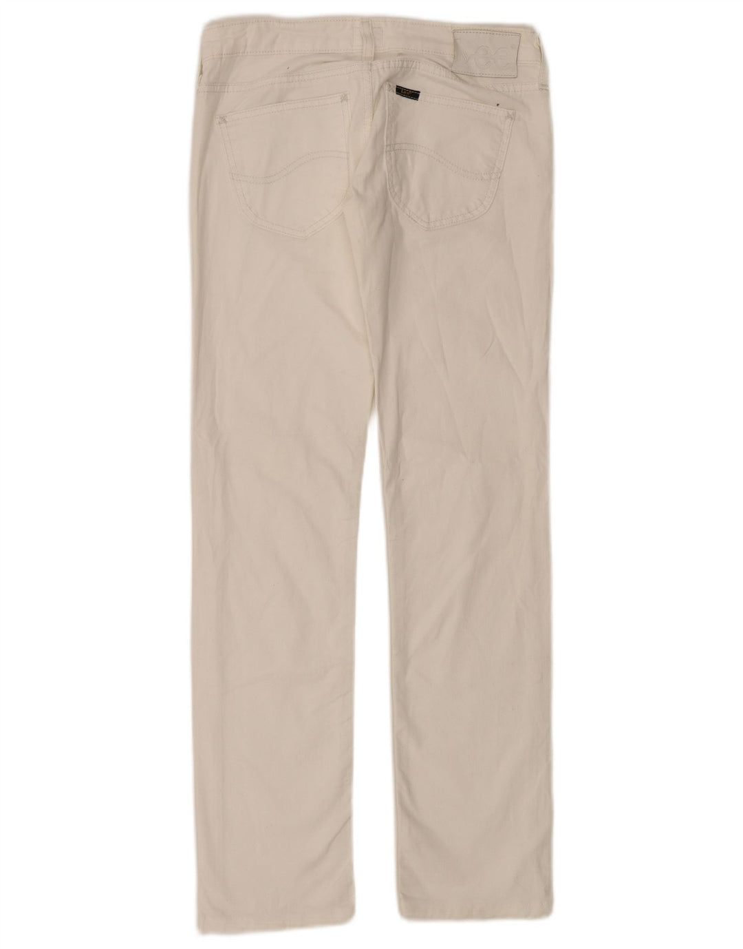 Γυναικείο τζιν ίσιο LEE W26 L33 Λευκό βαμβακερό