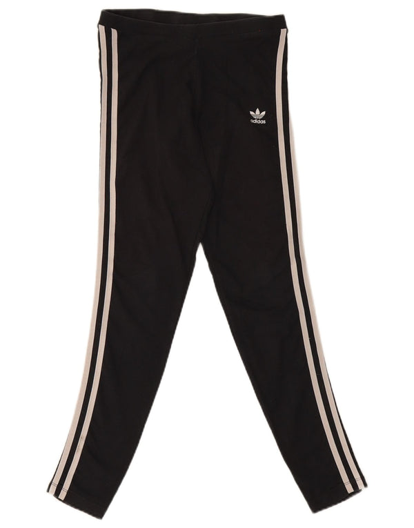 Γυναικείο κολάν Adidas UK 10 Small μαύρο βαμβακερό