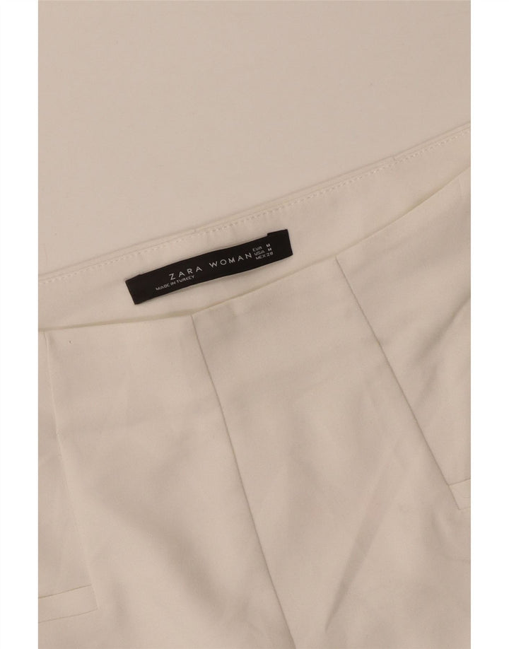 Zara Γυναικείο Σορτς Casual Medium W28 Λευκό