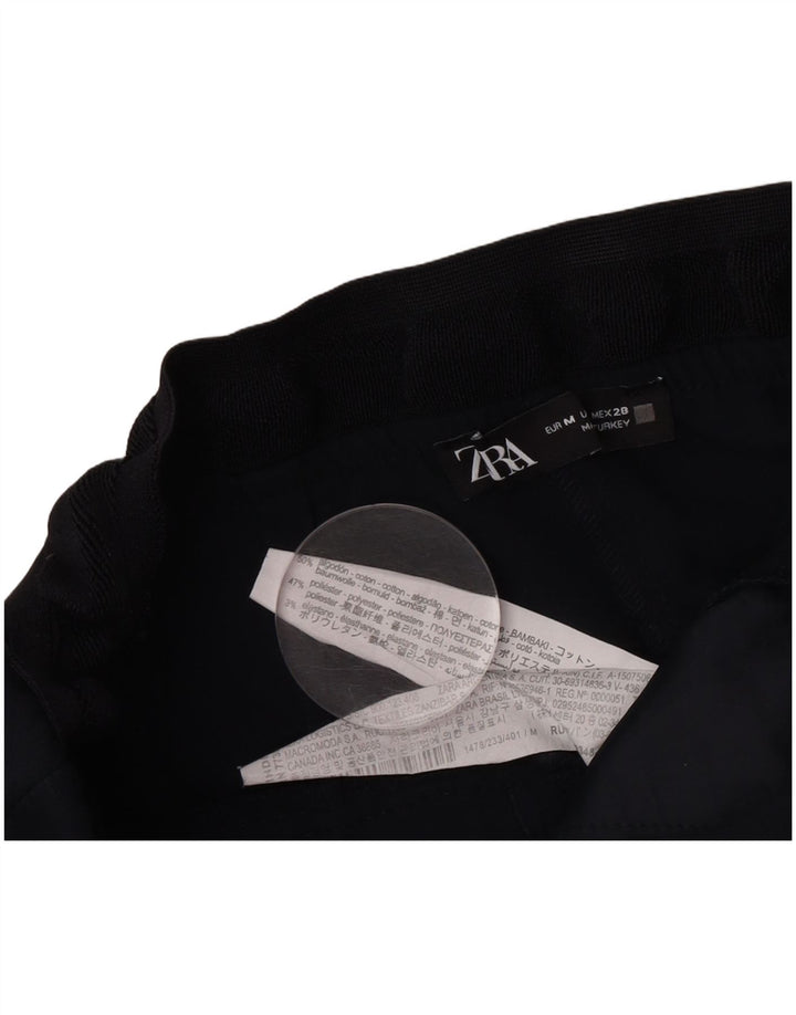 Zara Γυναικείο Slim παντελόνι Chino Medium W30 L28 Μαύρο βαμβακερό
