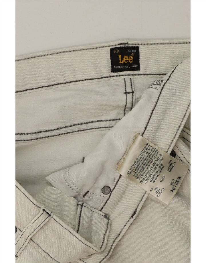 Lee Mens Slim Jeans W32 L29 Λευκό
