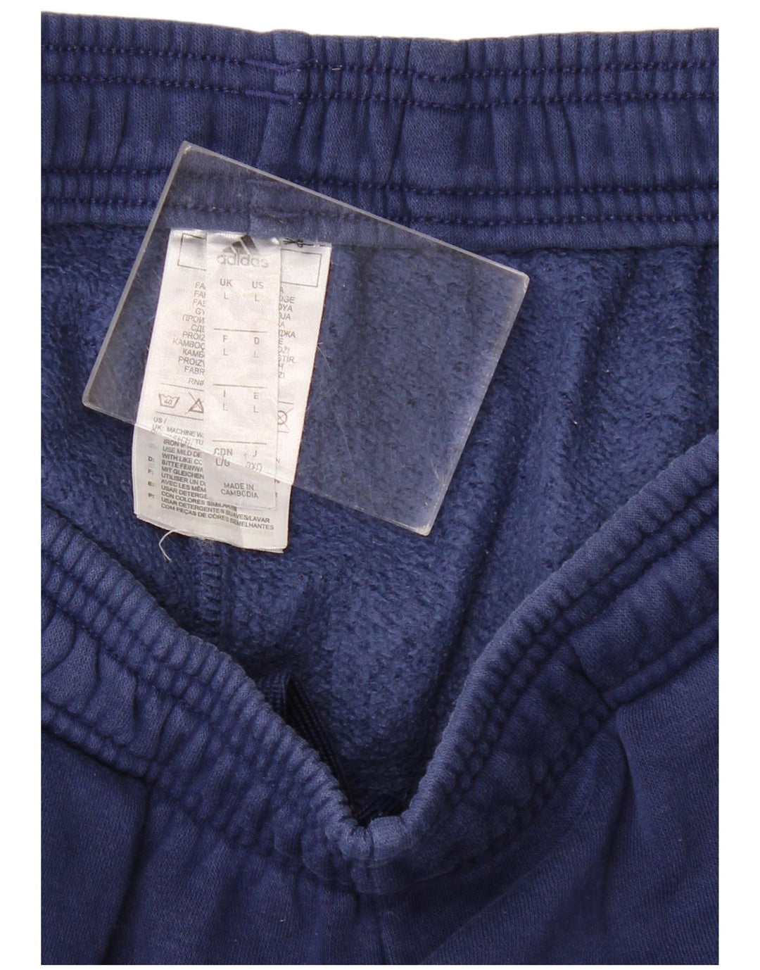 Ανδρική φόρμα ADIDAS Παντελόνι Joggers Μεγάλο Ναυτικό Μπλε Βαμβακερό