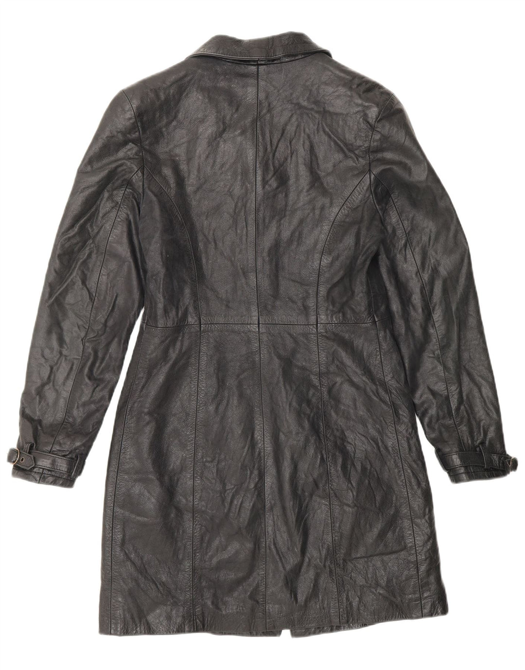 Vimapel Γυναικείο Δερμάτινο Παλτό UK 10 Small Black Classic