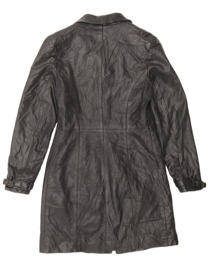 Vimapel Γυναικείο Δερμάτινο Παλτό UK 10 Small Black Classic