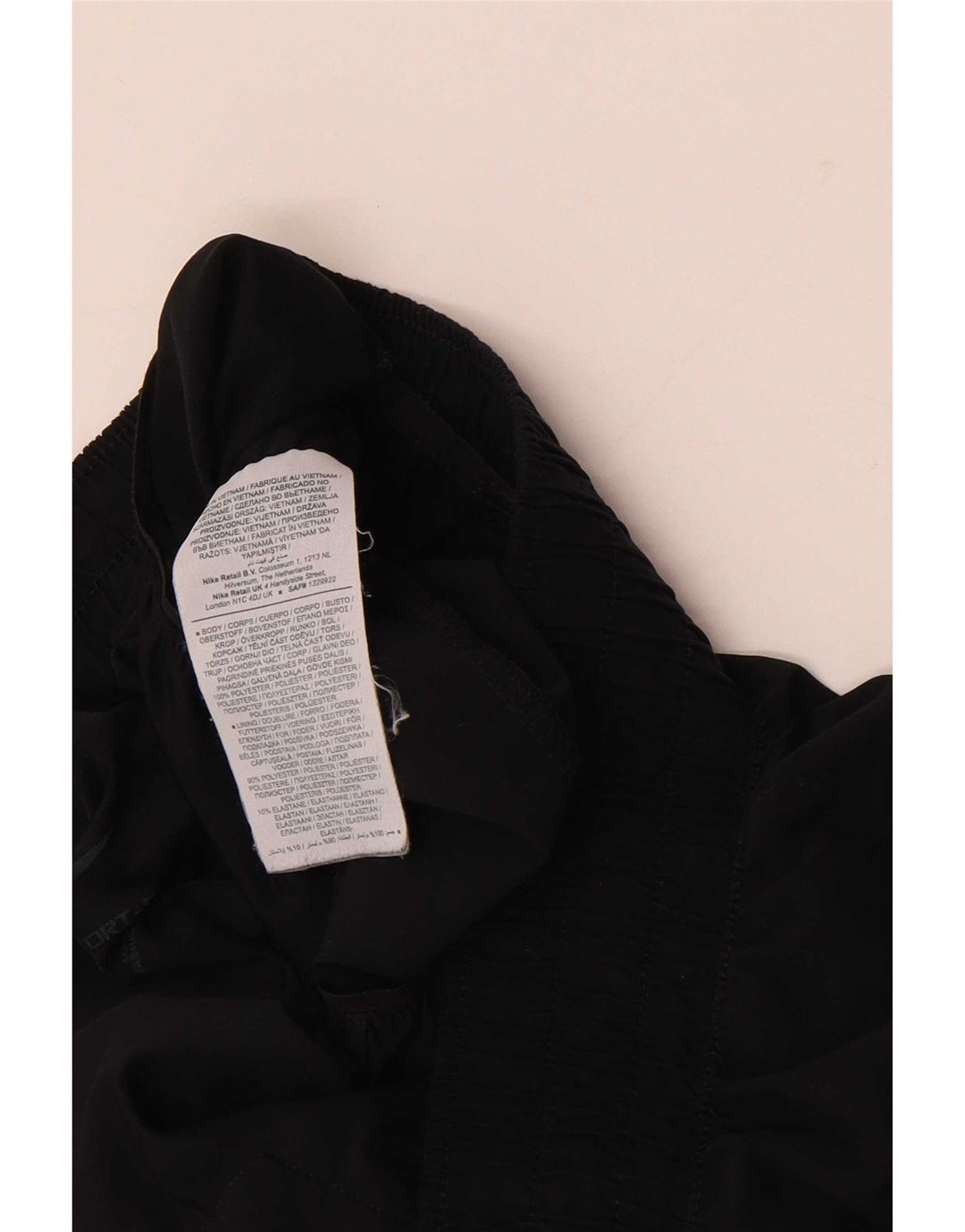 Γυναικεία γραφικά αθλητικά σορτς Nike UK 10 Small Black Polyester