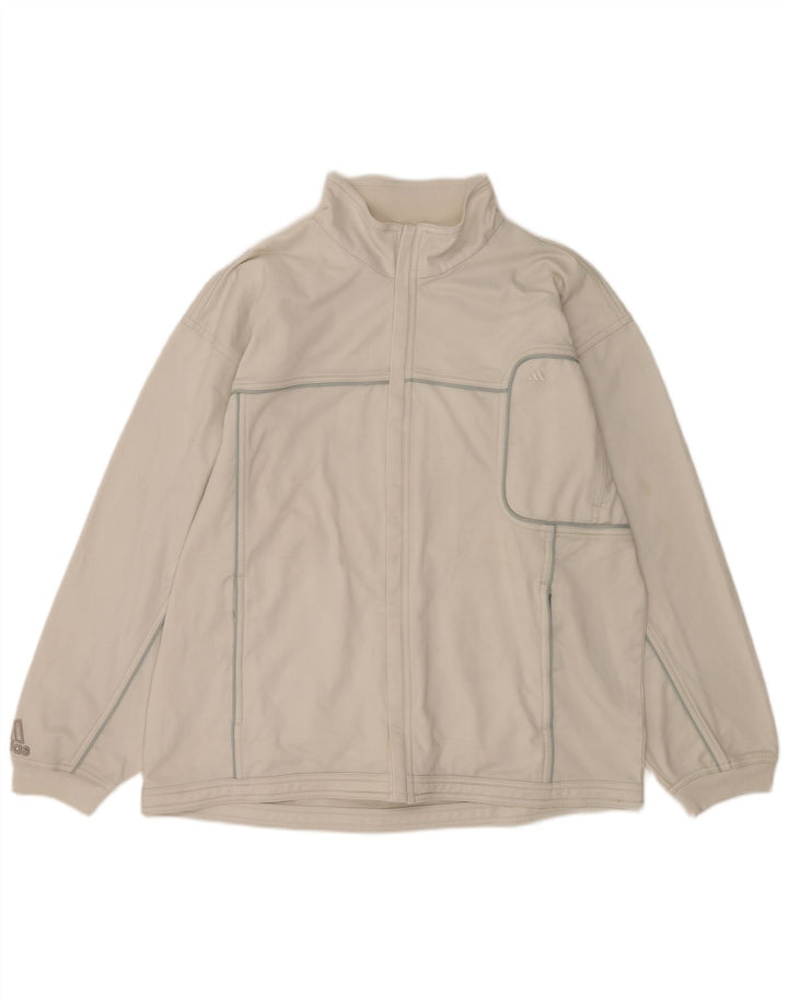 Ανδρική φόρμα ADIDAS Top Jacket UK 42/44 Large White Polyester