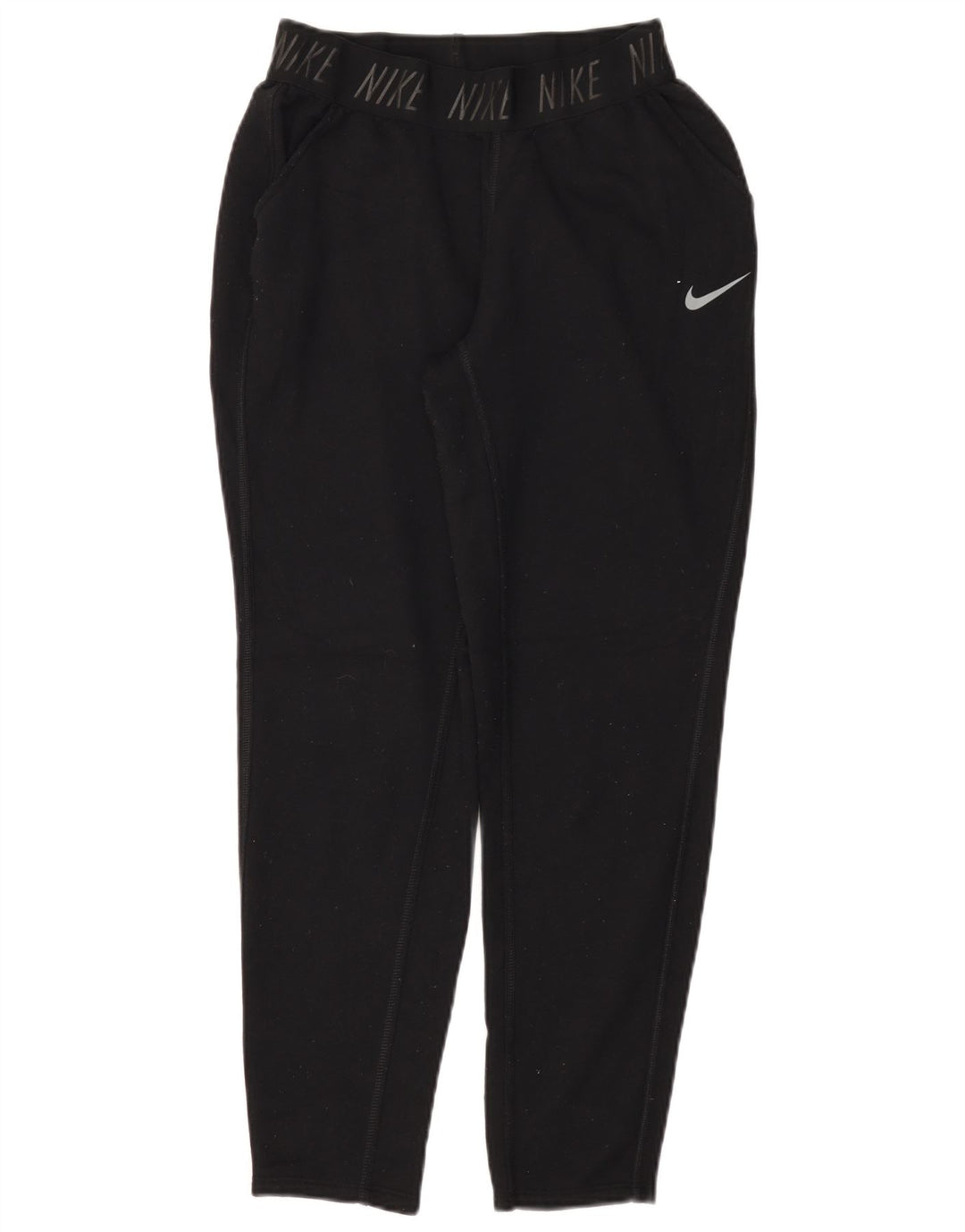 Γυναικεία NIKE Dri Fit Graphic αθλητική φόρμα UK 10 Small Black