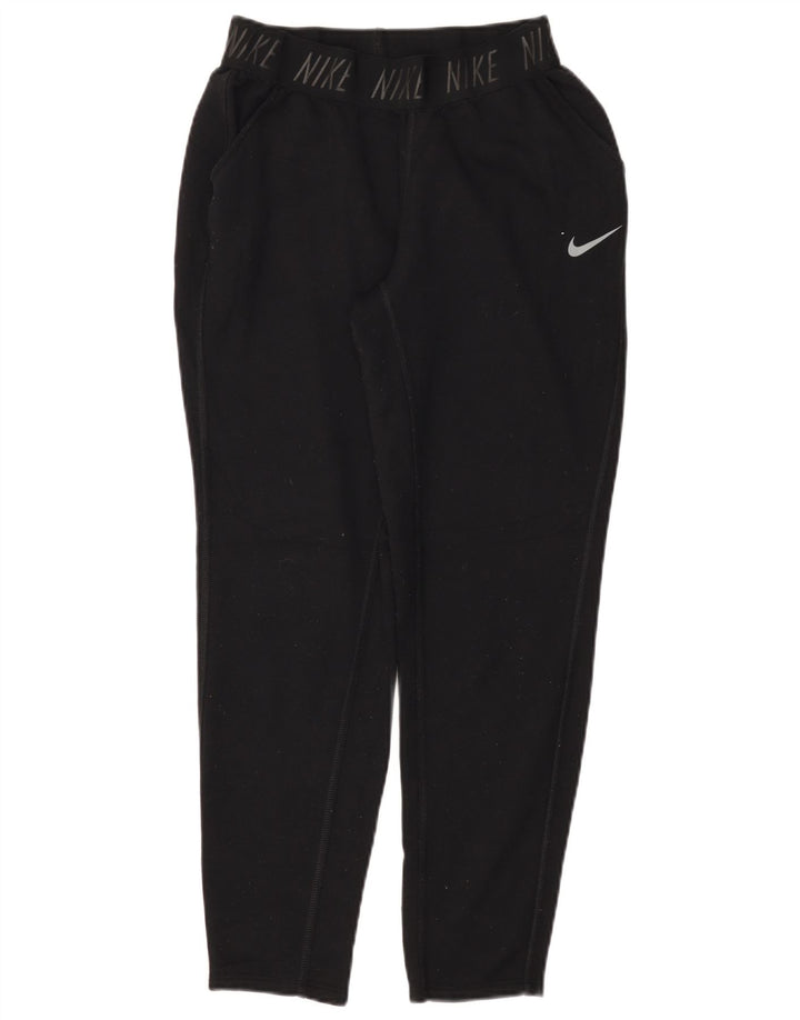 Γυναικεία NIKE Dri Fit Graphic αθλητική φόρμα UK 10 Small Black